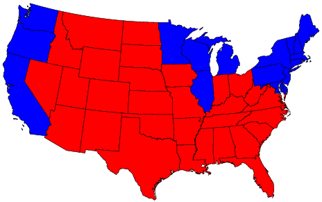 2004 Red v. Blue States