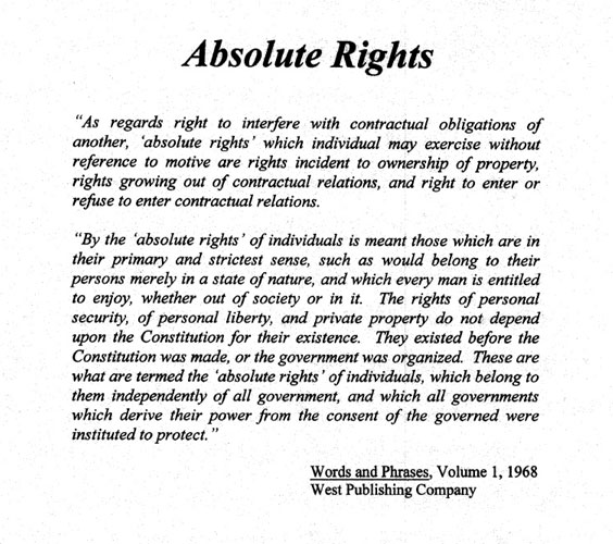 Absolute Rights Definition