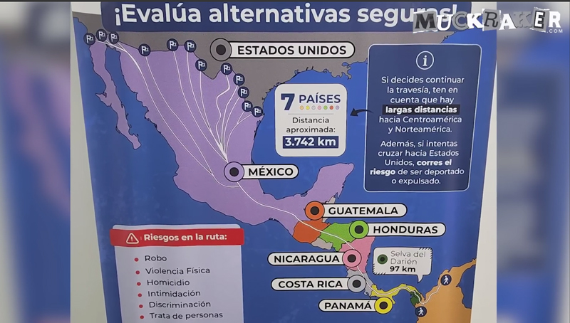 Illegal Immigration Route Map to US