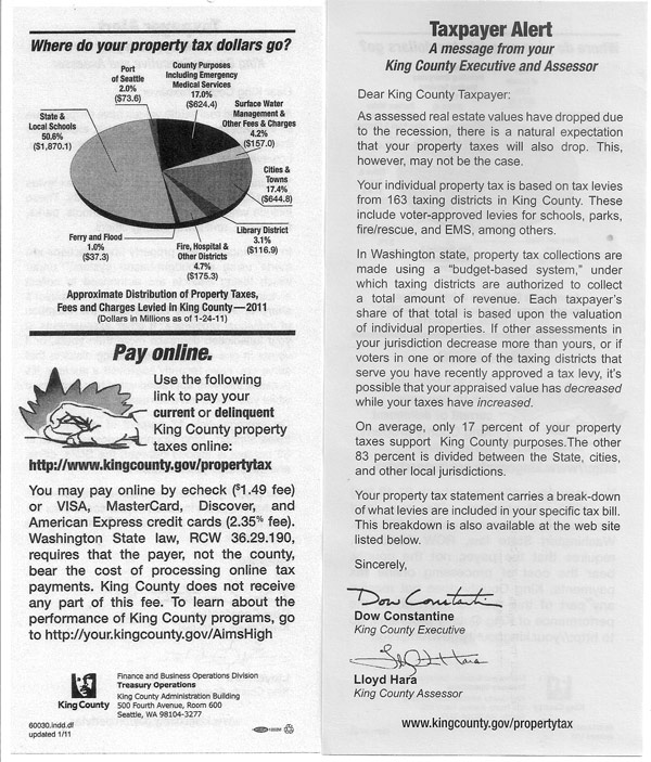 King County Washingto Tax Distribution