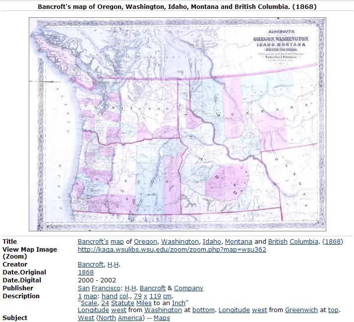 Territories of NW Idaho Montana