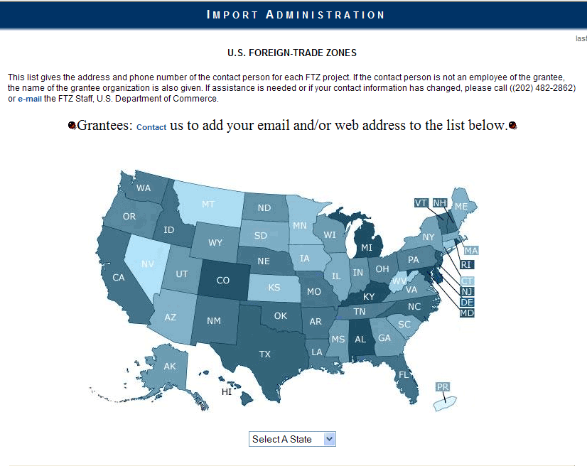 USA Foreign Trade Zones