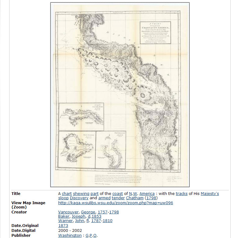 British Discovery Ship NA Mapping